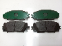 Image of Disc Brake Pad Set (Front). A set of disc brake pads. image for your Toyota Prius  